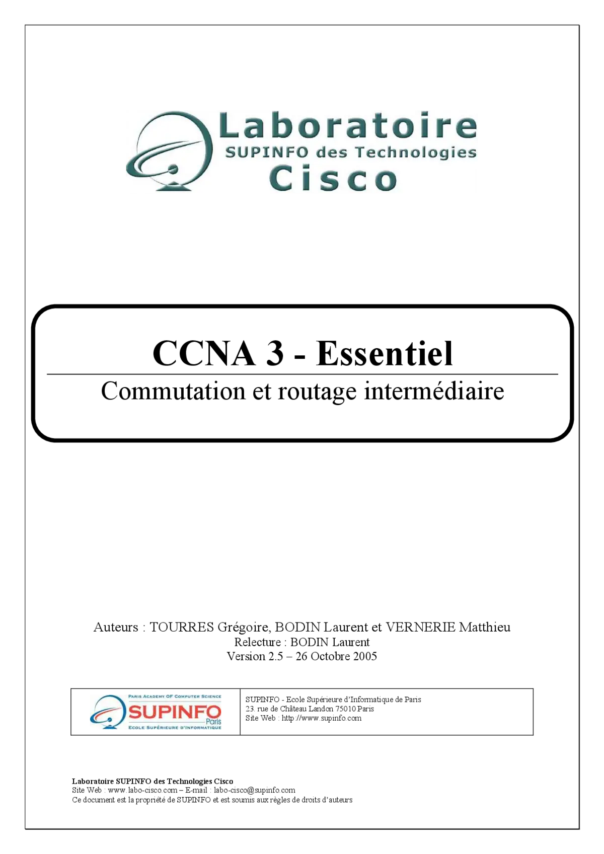 CCNA Module 3 - Maîtriser les réseaux LAN et VLAN