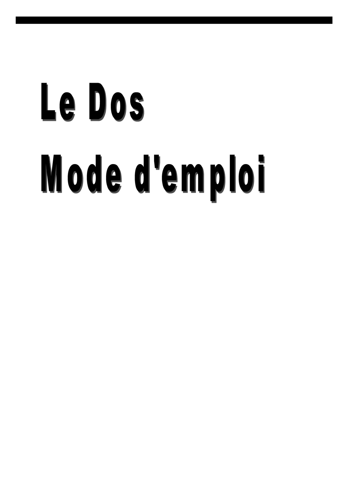 Dos - Prévention et soins au quotidien