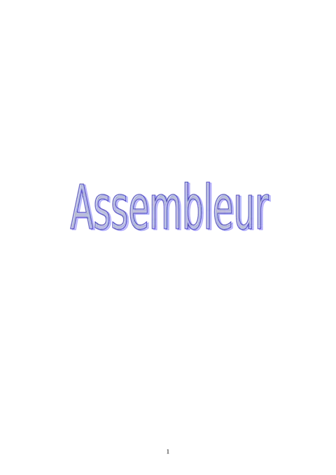 Assembleur Intel