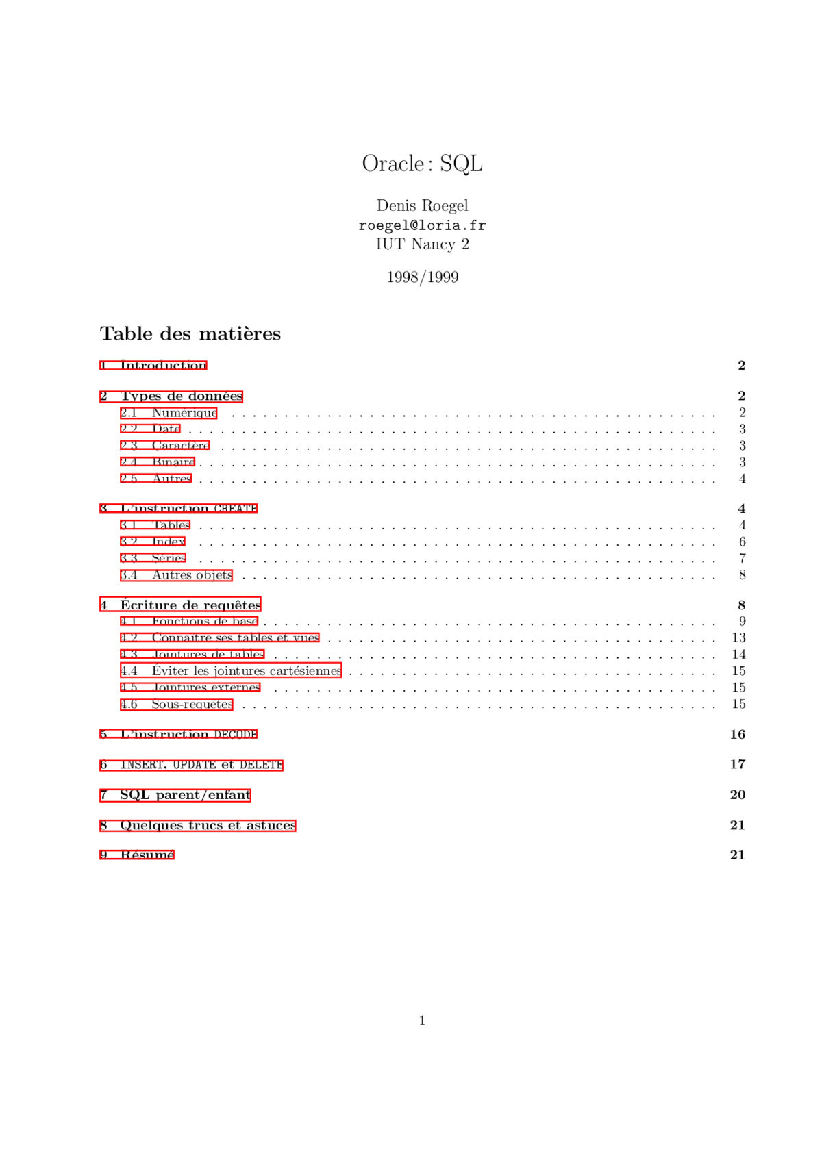 Oracle SQL - Maîtriser les requêtes et bases de données