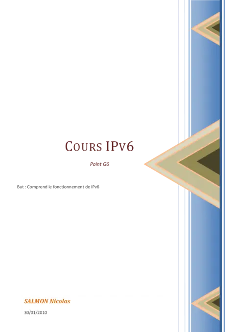 Cours IPv6
