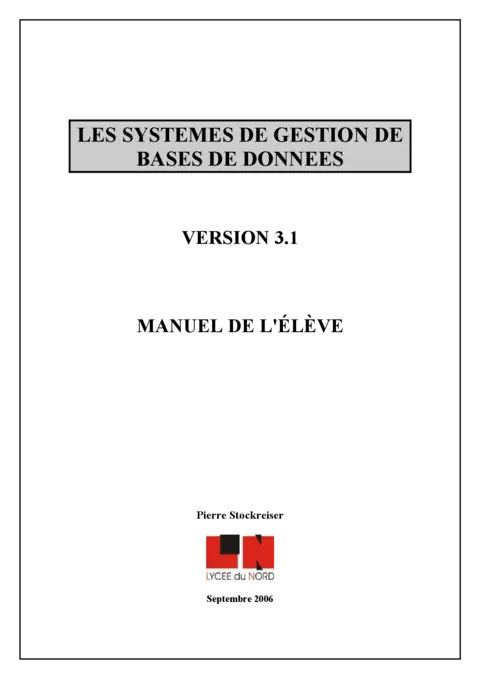 Systèmes de gestion de base de données
