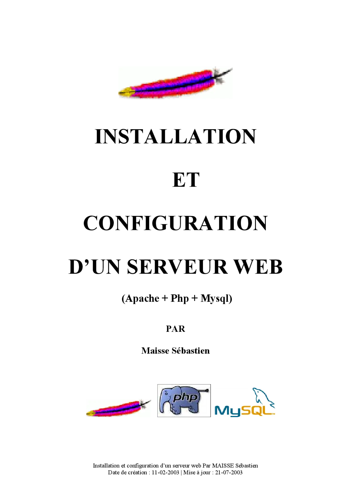 Install Serveur Web: Configurer Hébergement Performant