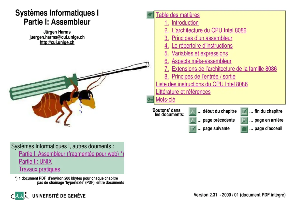Assembleur Intel 8086: Prog Bas Niveau