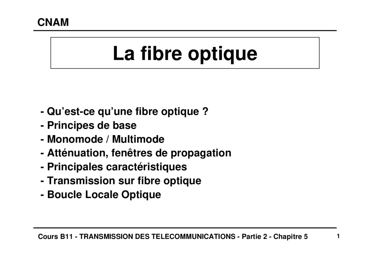 Fibre optique - Maîtriser les fondamentaux