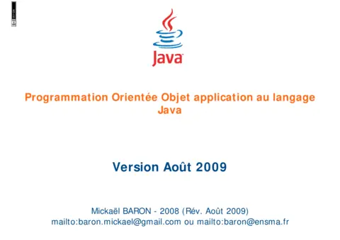 Orientée Objet Java