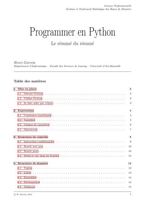 Programmer en Python