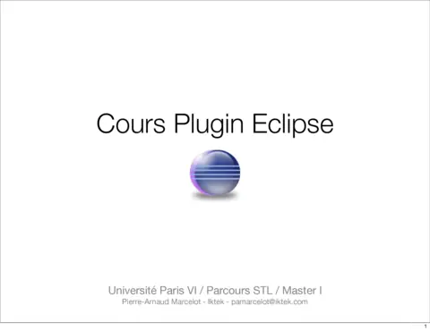 Cours plugins eclipse