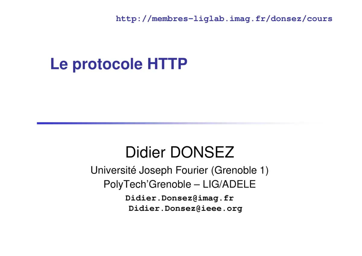HTTP - Comprendre le protocole web essentiel