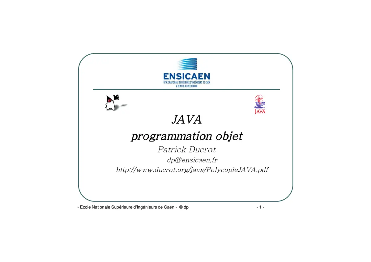 Java POO - Maîtriser la programmation orientée objet