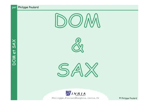 Cours DOM et SAX