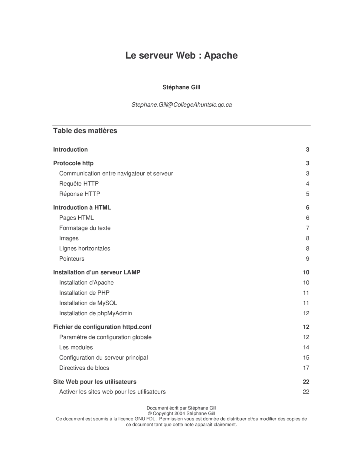 Apache - Maîtriser les bases d'un serveur web performant