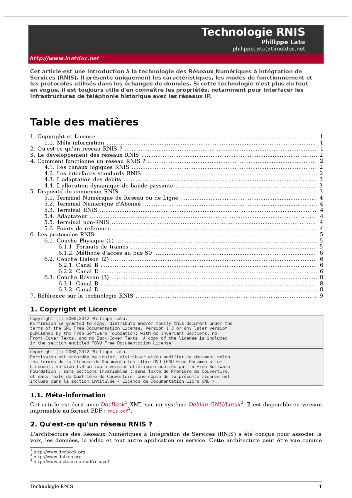 RNIS - Maîtriser la technologie de réseau numérique