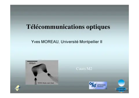 Télécommunications optiques