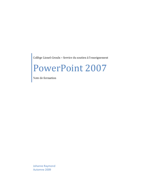 PowerPoint 2007