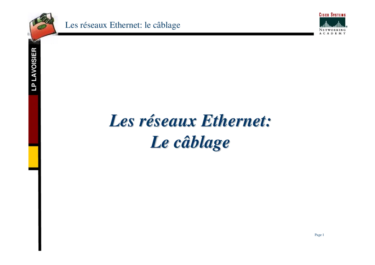 Câblage Ethernet - Maîtriser les bases du réseau filaire
