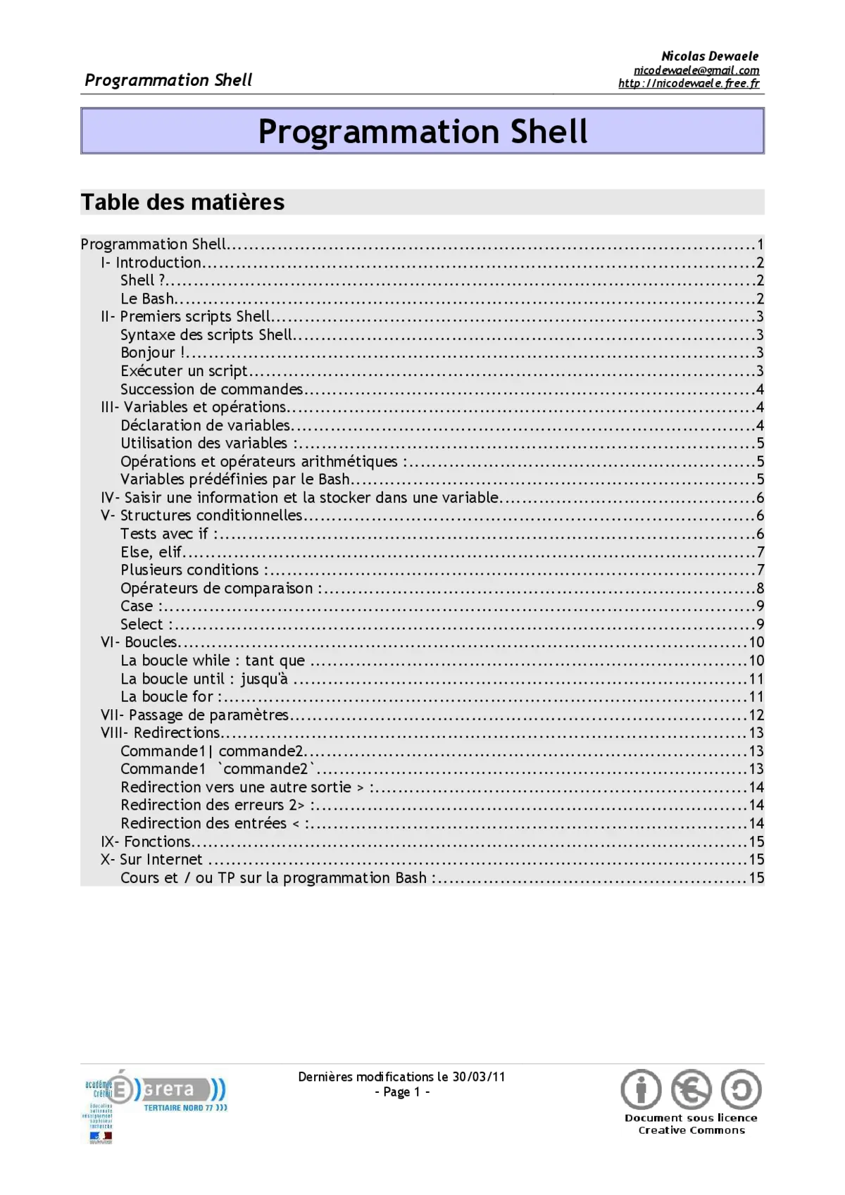 Programmation Shell Linux - Maîtriser les scripts Bash