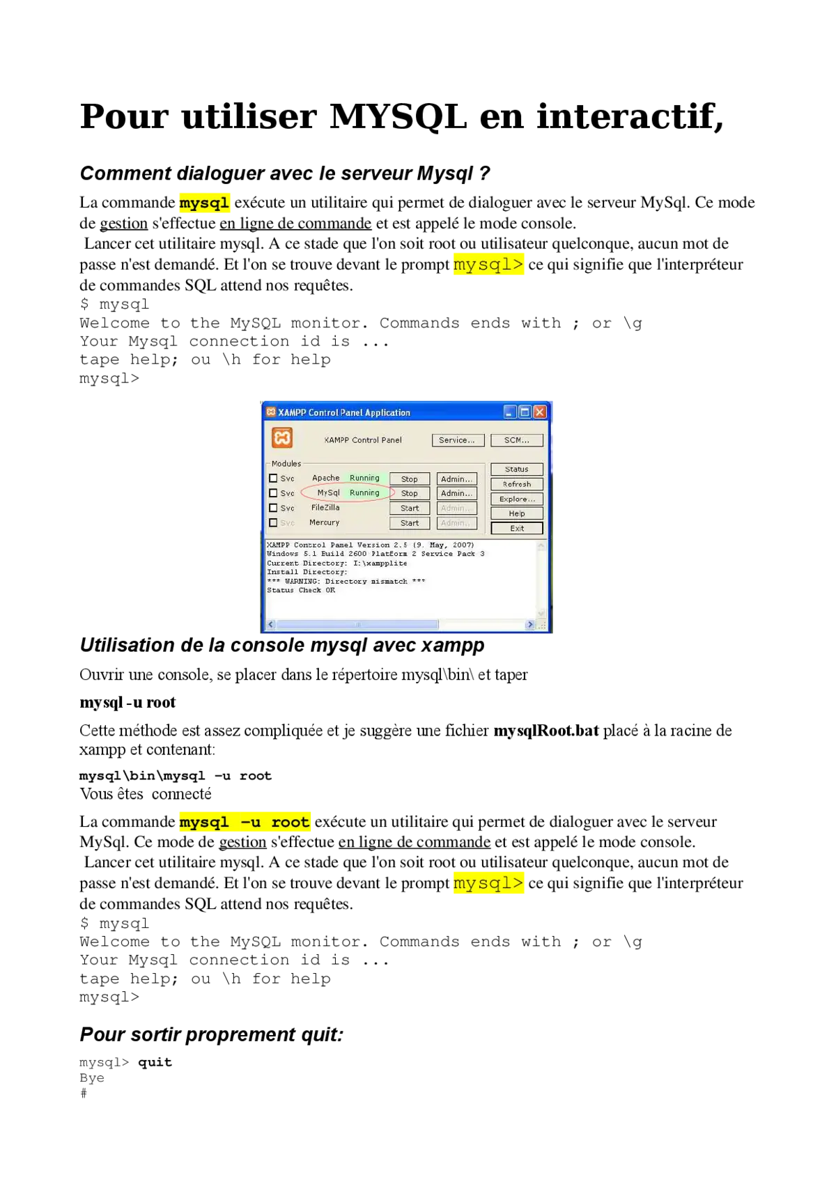 MySQL en console - Maîtriser les commandes essentielles