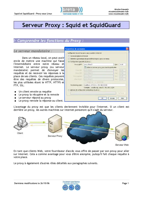 Squid : Serveur Proxy sous Linux