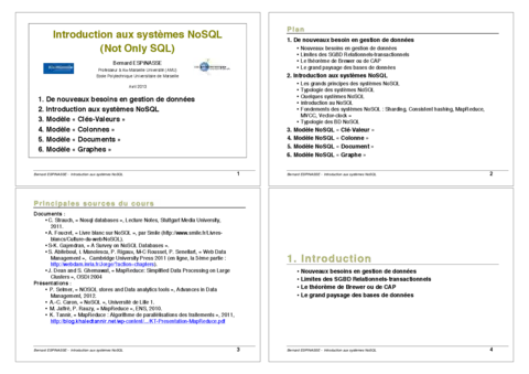 Introduction aux systèmes NoSQL
