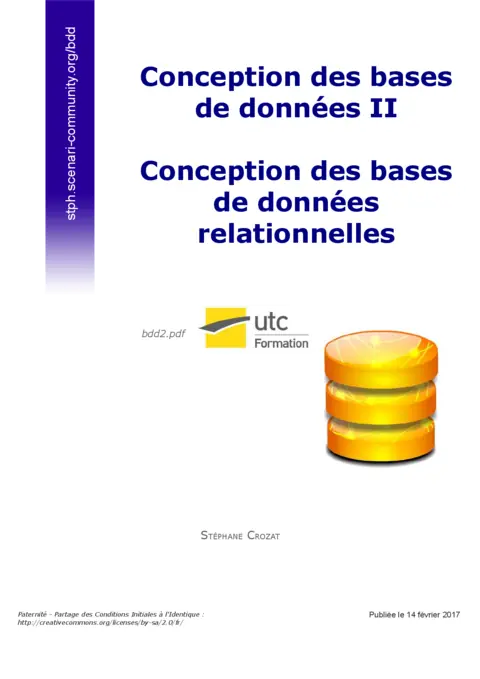 Conception des bases de données relationnelles