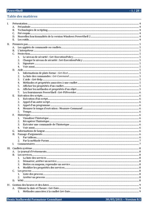 Support de cours PowerShell