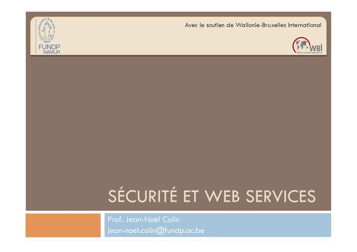 Sécurité Web Services - Protéger les échanges en ligne