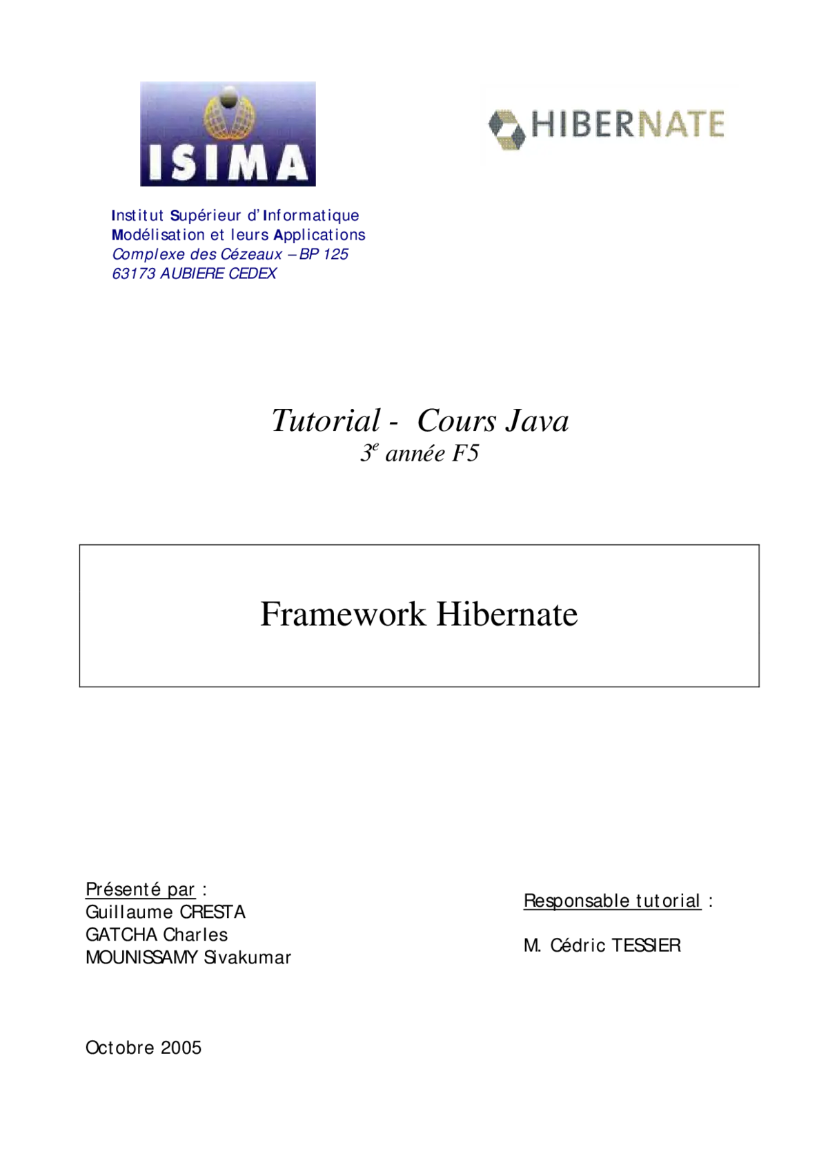 Framework Hibernate - Maîtriser la persistance des données