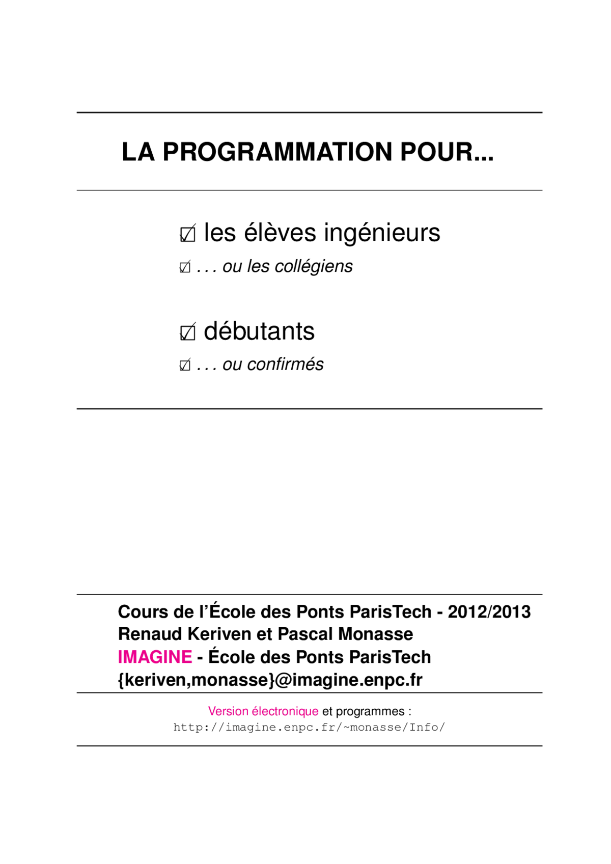 Programmation - Découvrir le code pour tous