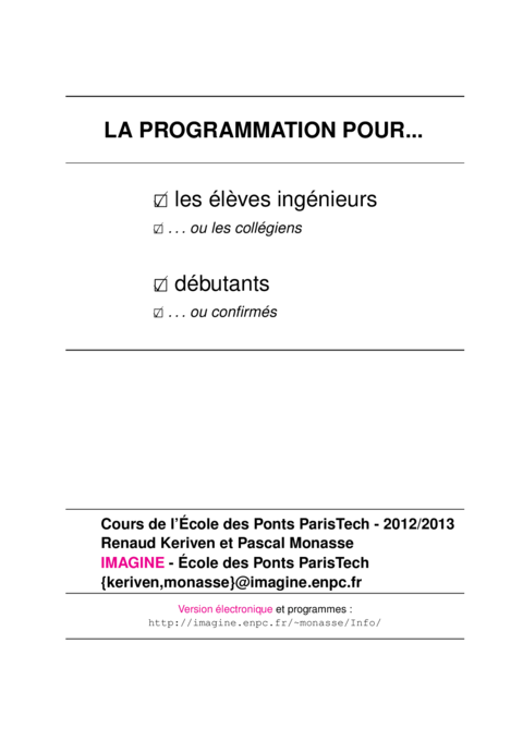 La programmation pour tous