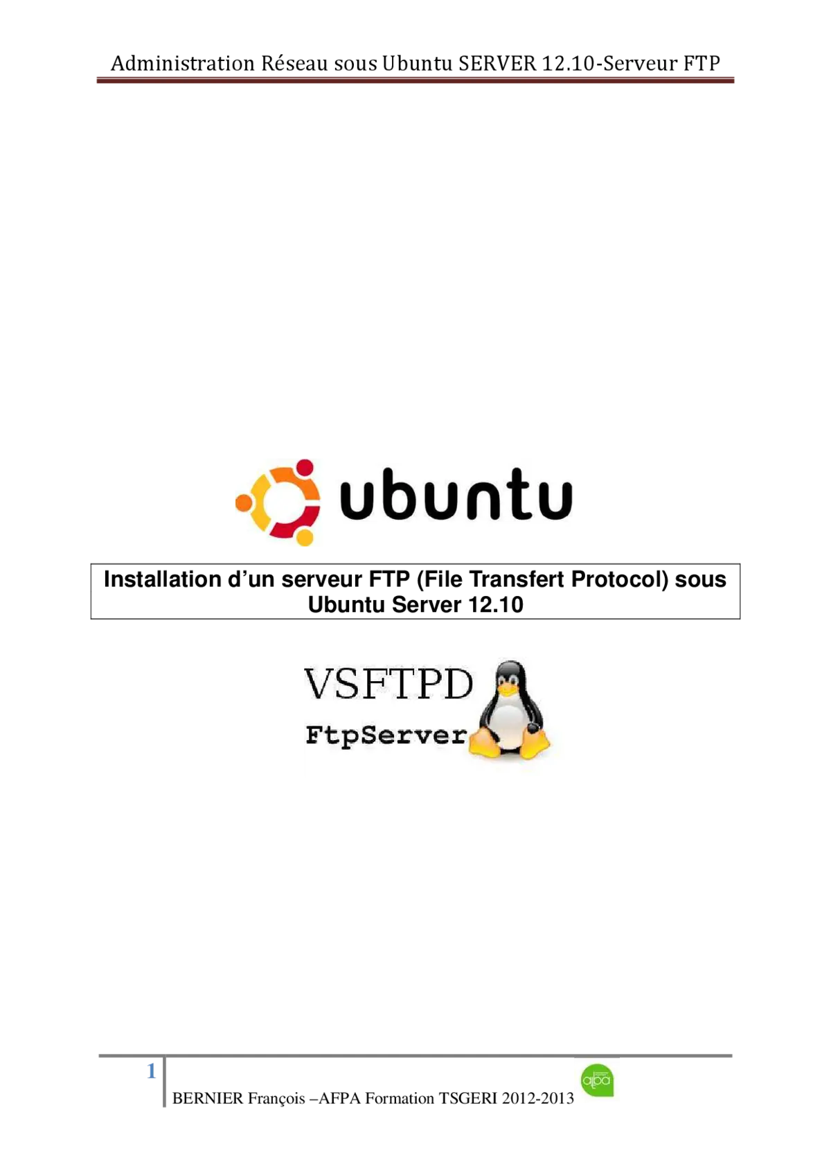 Installation d’un serveur FTP sous Ubuntu - Guide complet