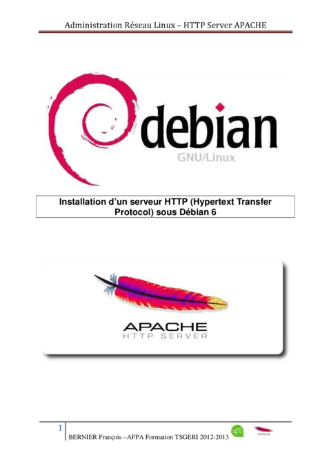 Installation d’un serveur HTTP sous Debian