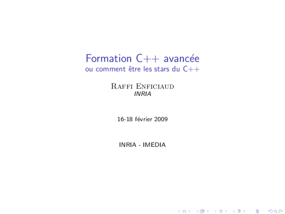 Formation C++ avancée - Maîtriser les techniques expertes