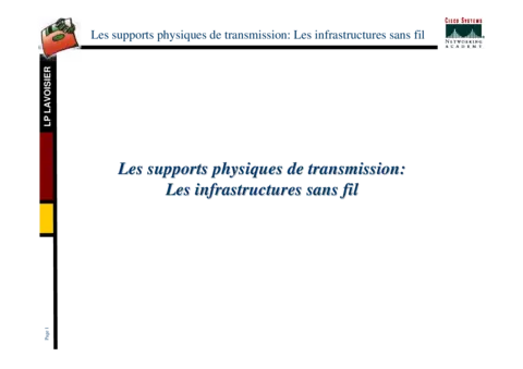 les infrastructures sans fil