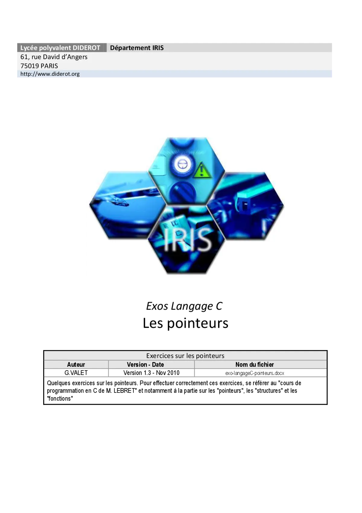 Pointeurs: Exercices Pratiques en Programmation