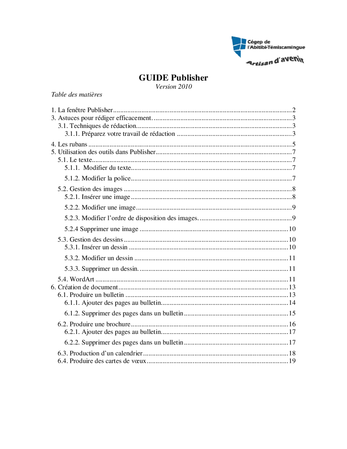 Publisher 2010 - Maîtriser les bases de la publication