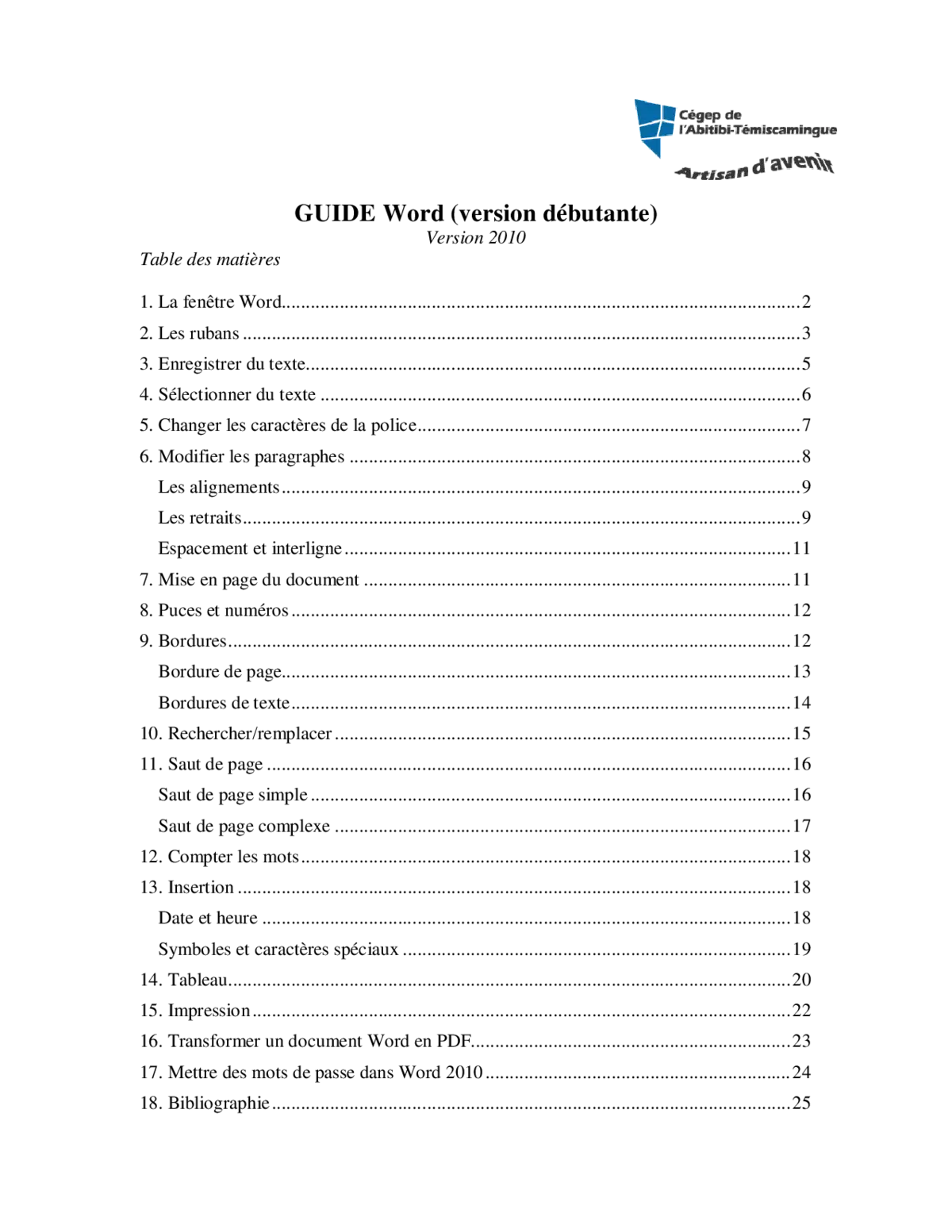 Word 2010 - Guide débutant pour maîtriser les bases