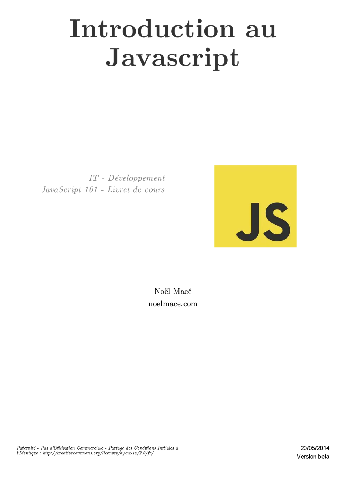 JavaScript - Découvrir les bases de la programmation
