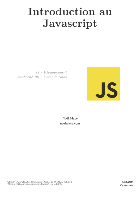 Introduction au Javascript