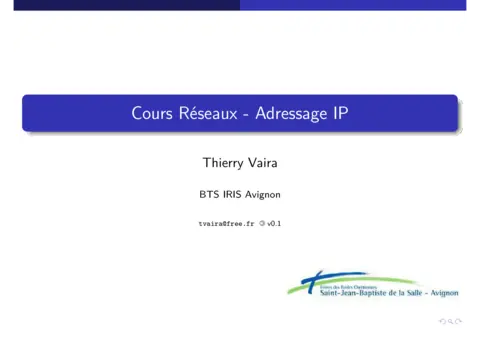 Réseaux et Adressage IP