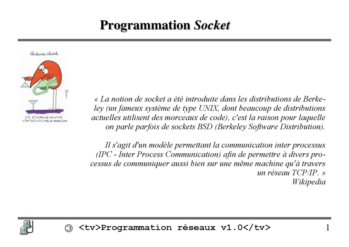 Programmation Socket - Maîtriser la communication réseau