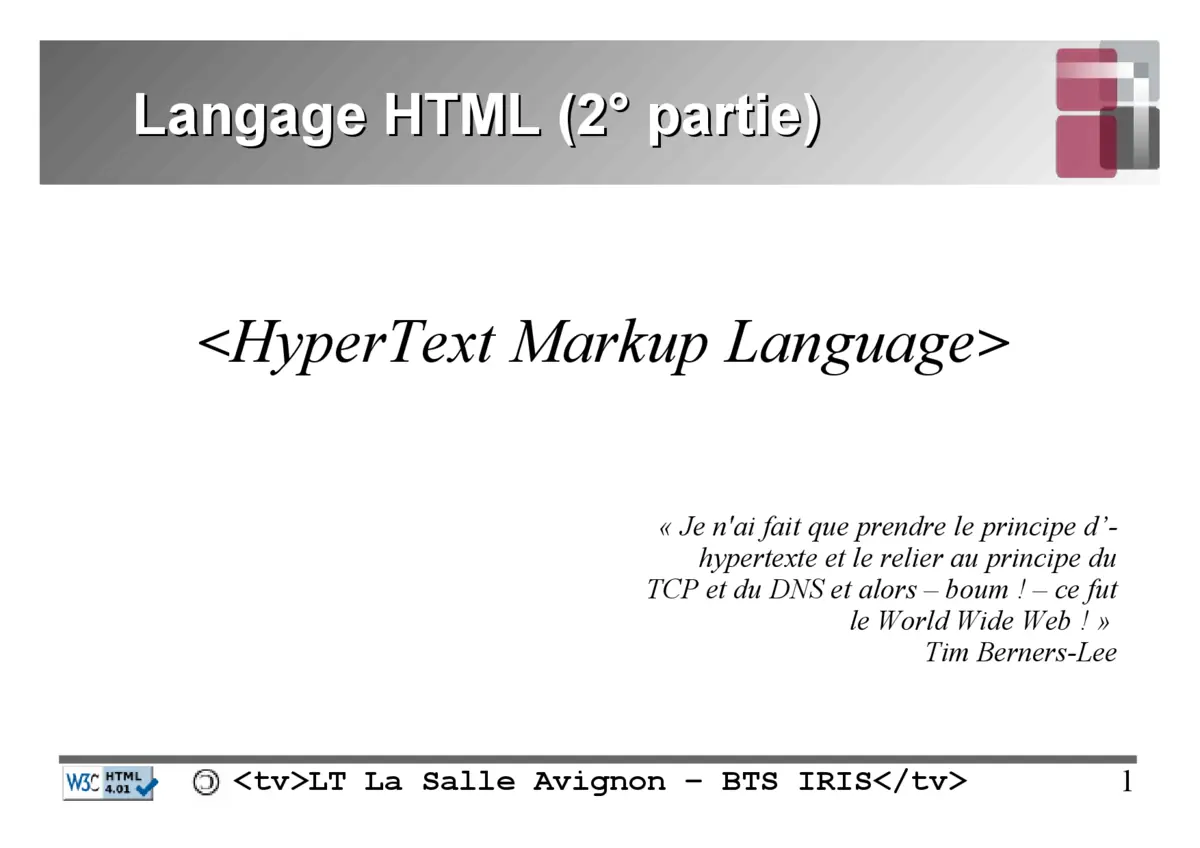 HTML - Maîtriser les balises avancées et la mise en page