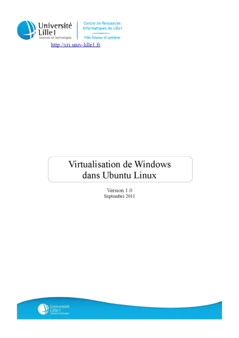 Virtualisation de Windows dans Ubuntu Linux