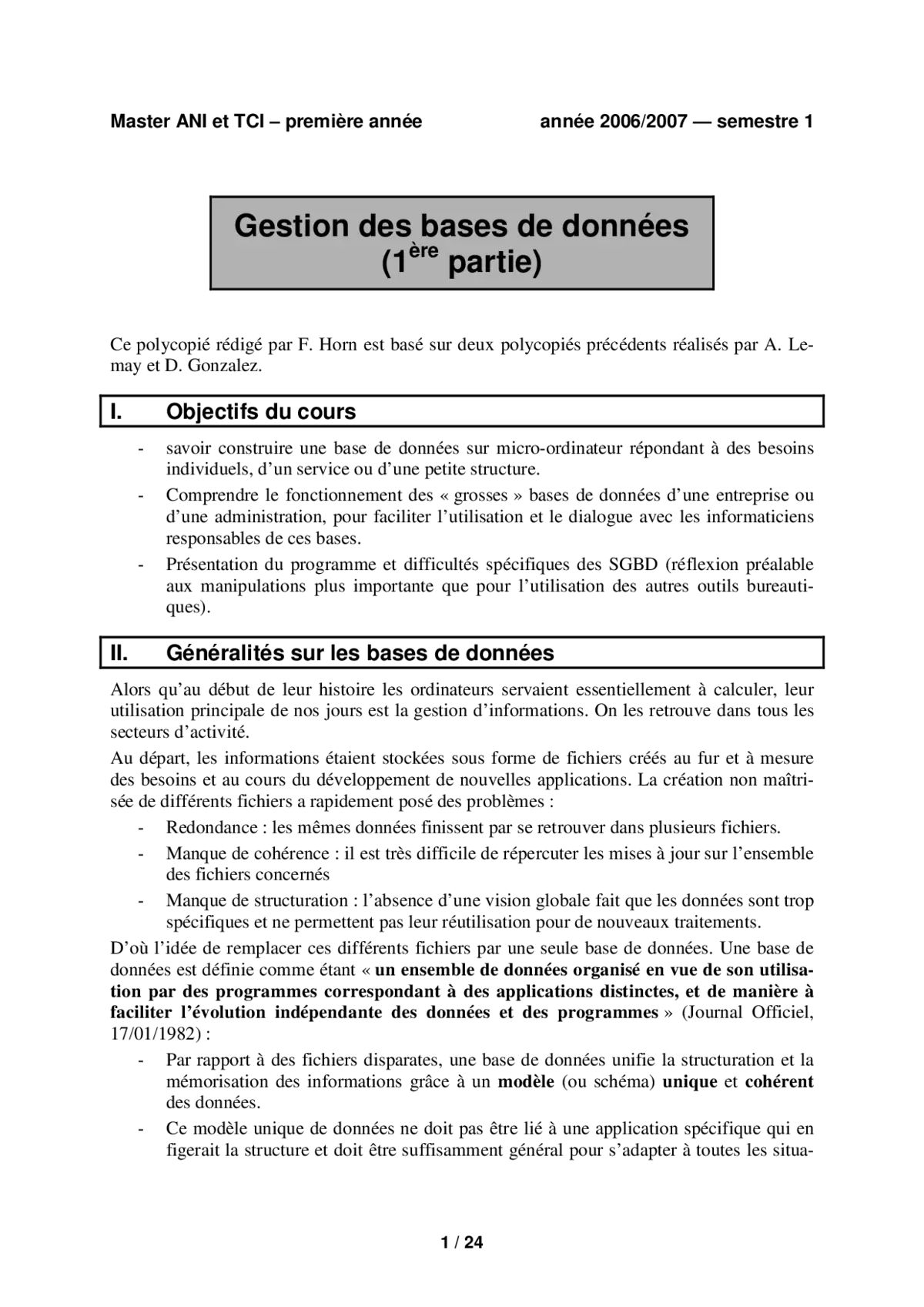 Gestion des bases de données - Maîtriser les fondamentaux