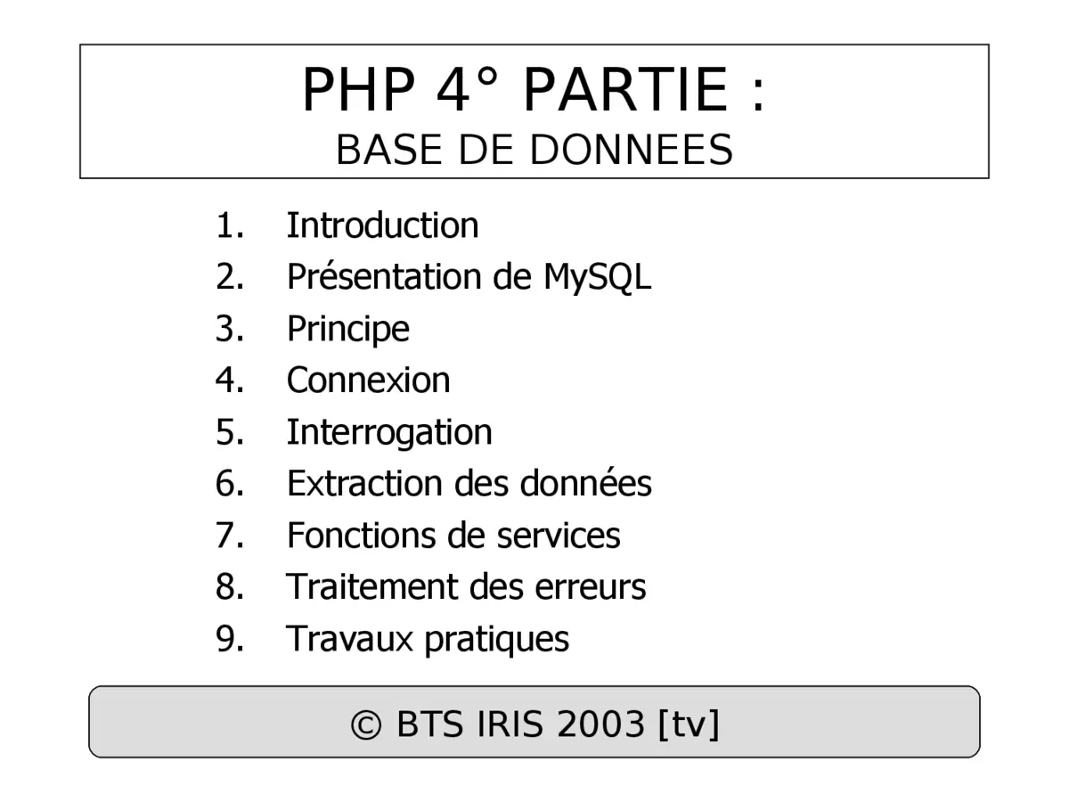 PHP - Maîtriser les bases de données MySQL