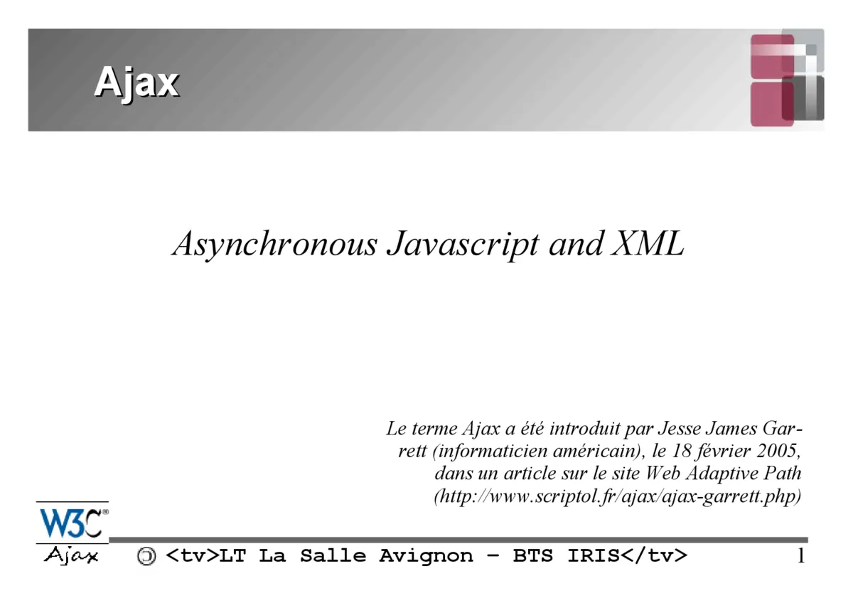 Ajax - Requêtes asynchrones en JavaScript