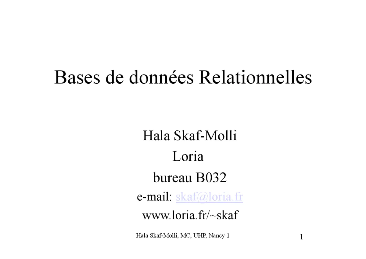 Bases de Données Relationnelles - Maîtriser les Fondamentaux