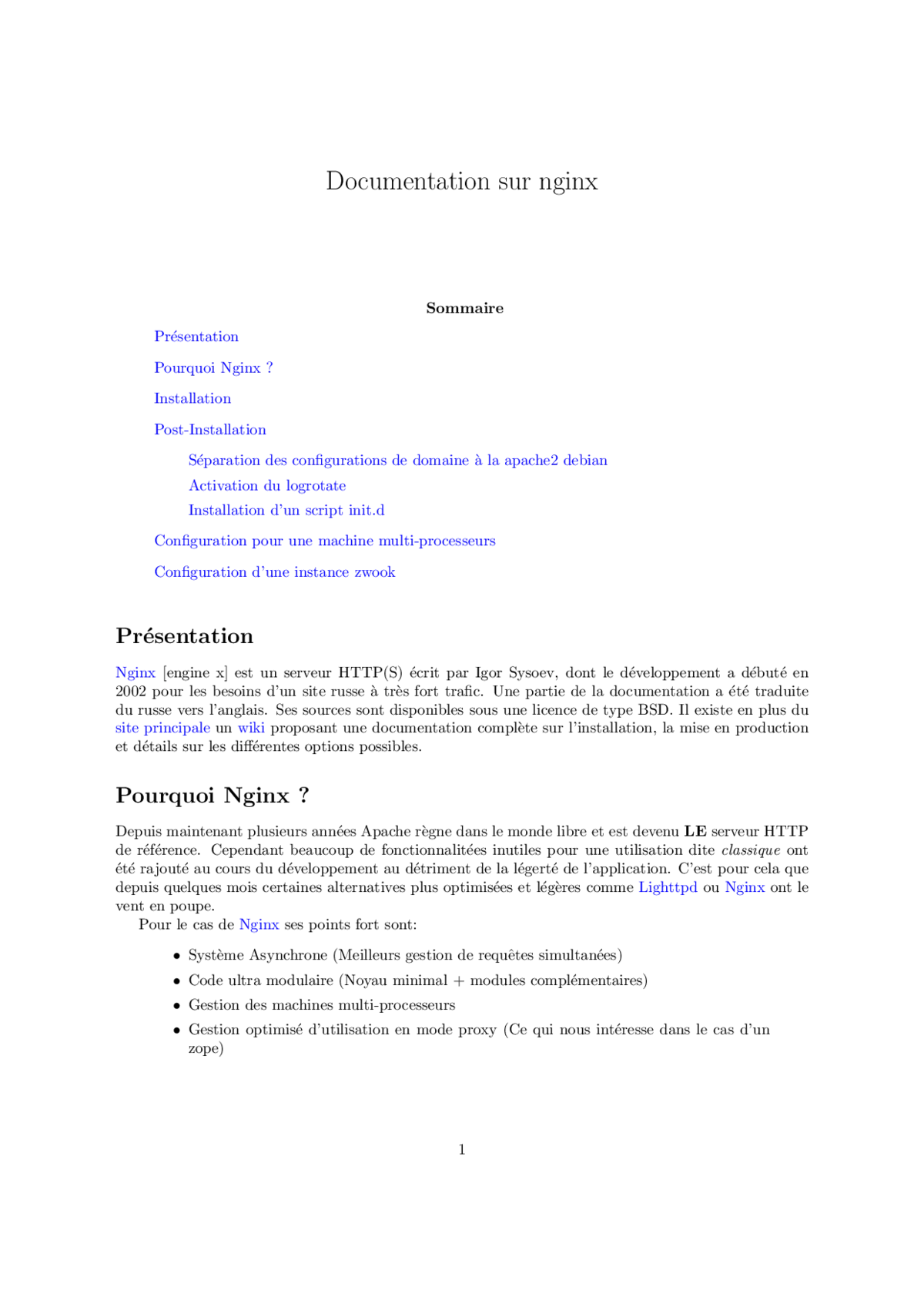 NGINX - Maîtriser la documentation officielle