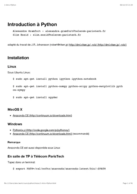 Python: Introduction