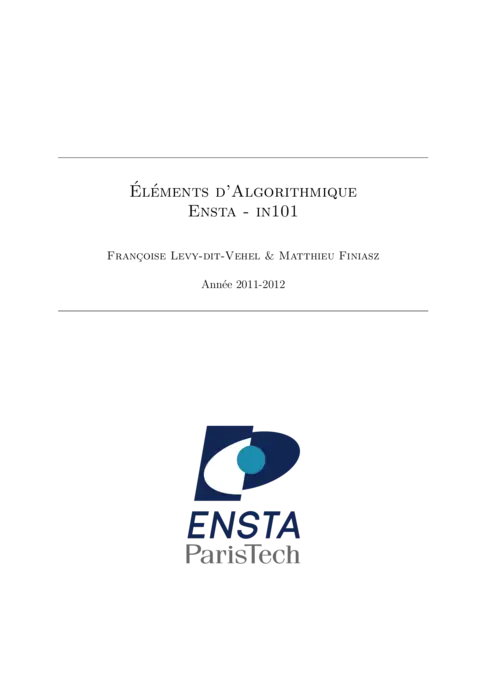 Eléments d’algorithmique